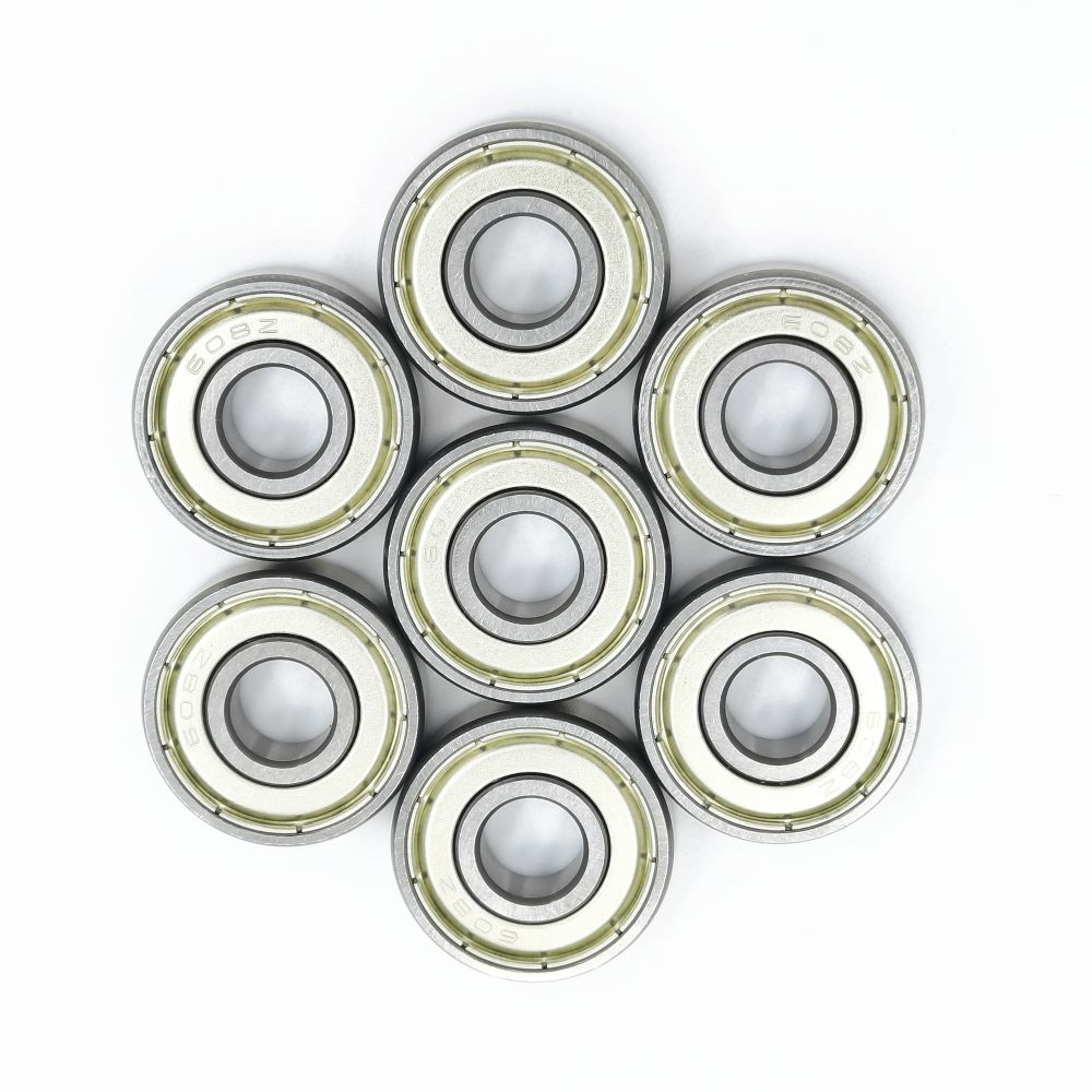 608zz kolom tunggal Double Iron Sealed Deep Groove Ball Bearing