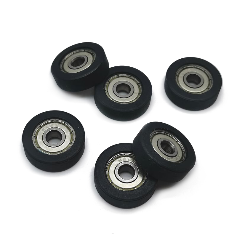 PU62626-8 626ZZ Hitam Rotary Single Rotary PU Deep Groove Ball Bearings